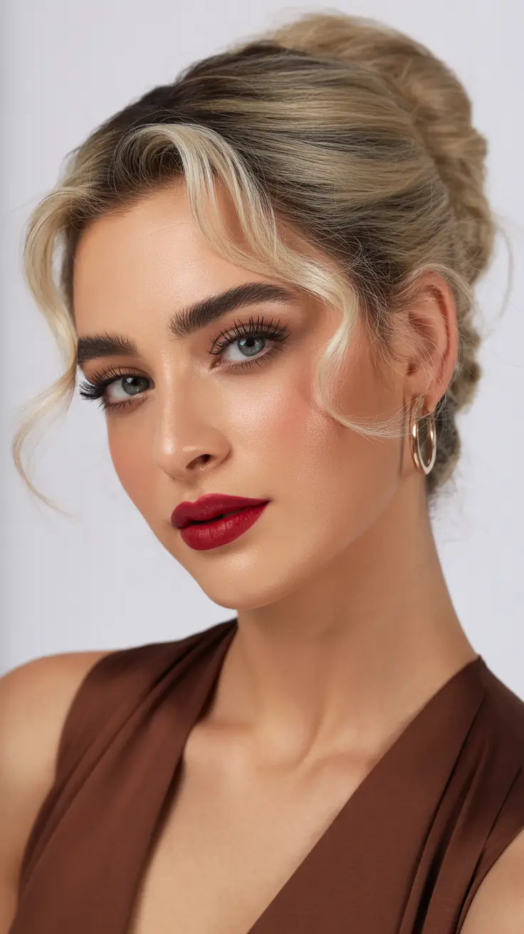 Christmas Hairstyles 2025 Modern French Twist Elegance