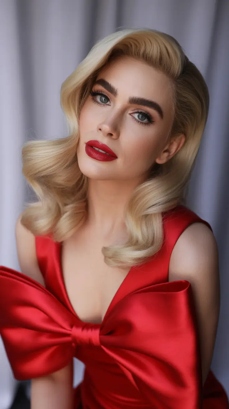 Christmas Hairstyles 2025 Golden Hollywood Glam