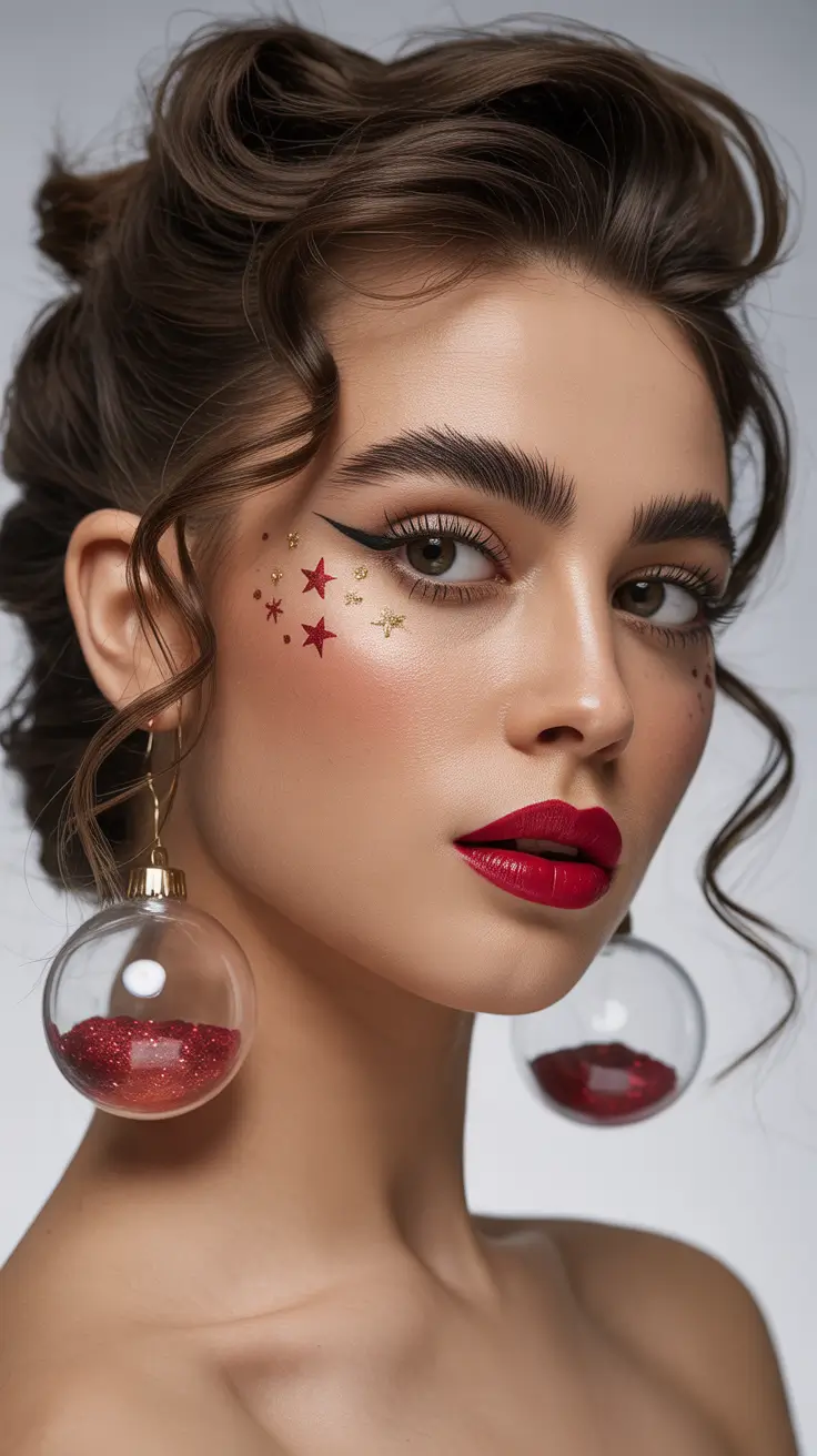 Christmas Hairstyles 2025 Artistic Holiday Updo