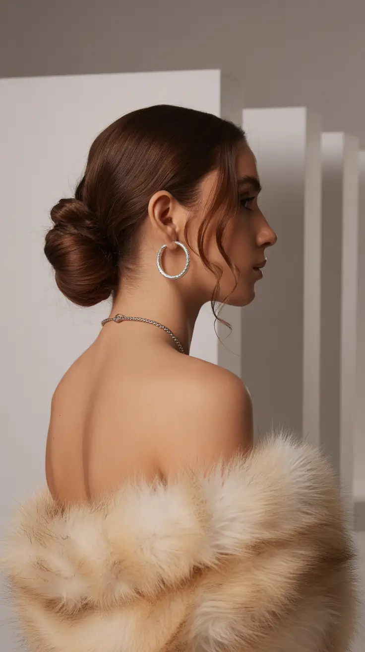 Christmas Hairstyles 2025 Elegant Winter Bun