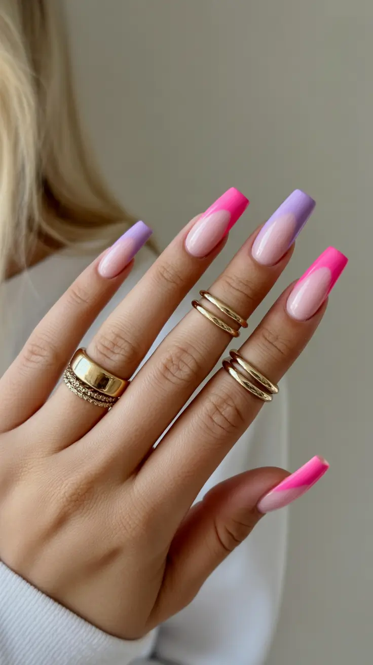 christmas nail design ideas 2025 sugar plum ombre