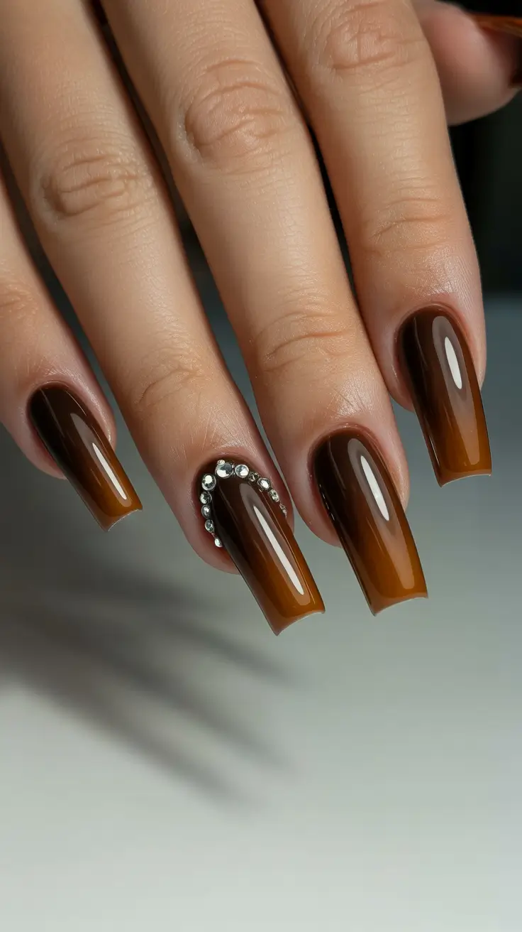 christmas nail design ideas 2025 toffee luxe ombre