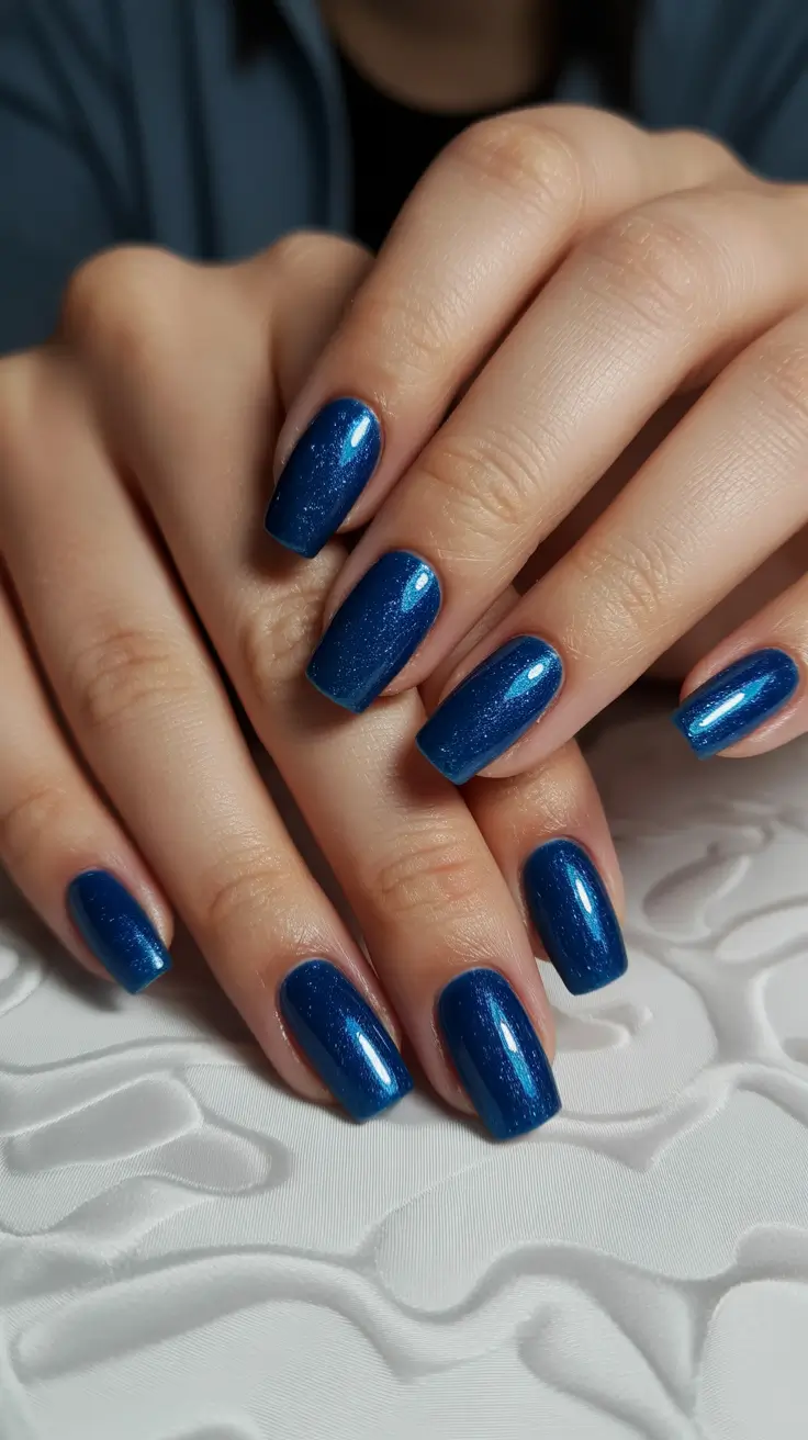 christmas nail design ideas 2025 midnight sapphire shine