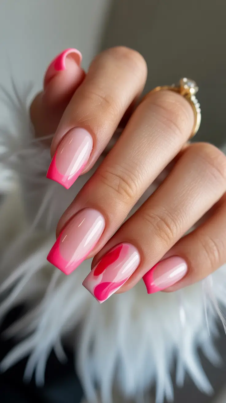 christmas nail design ideas 2025 pink passion