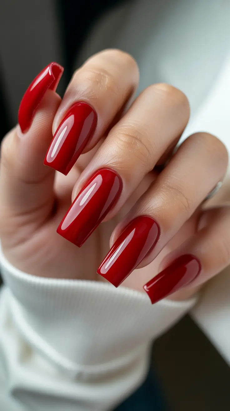 classy winter nails ideas 2025 - 2026 Deep Garnet Perfection