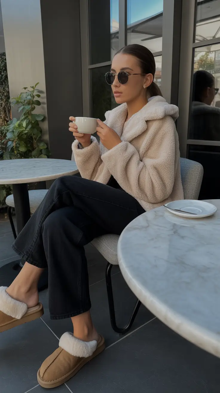 Cozy outfits to Wear in December 2025 Coffee Break Textures