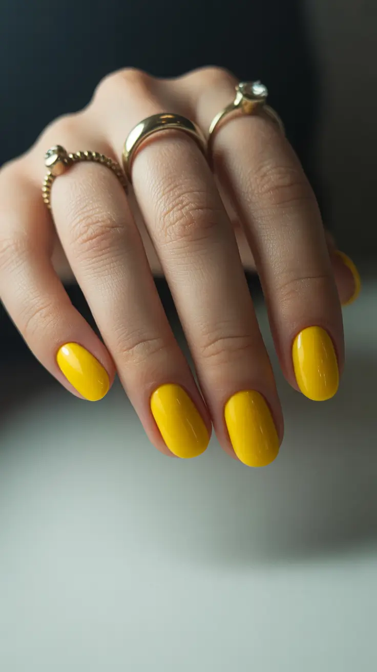 Fall Nail design for December 2025 Golden Hour Glow