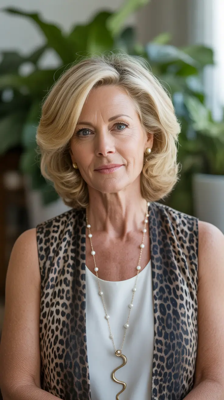 Hair Color & Winter Hairstyles for Women Over 50: 2025-2026 Classic Blonde Volume