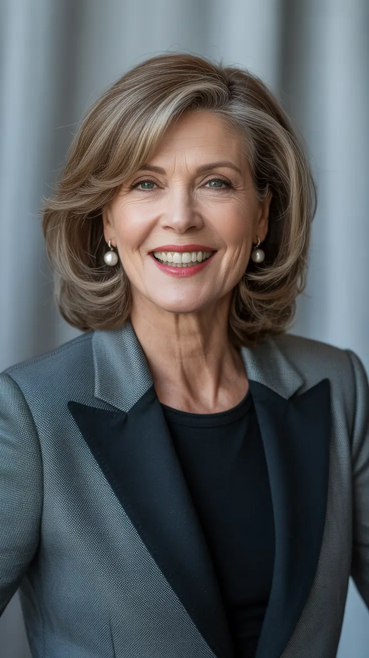 Hair Color & Winter Hairstyles for Women Over 60: 2025-2026 Polished Layers with a Winter Glow