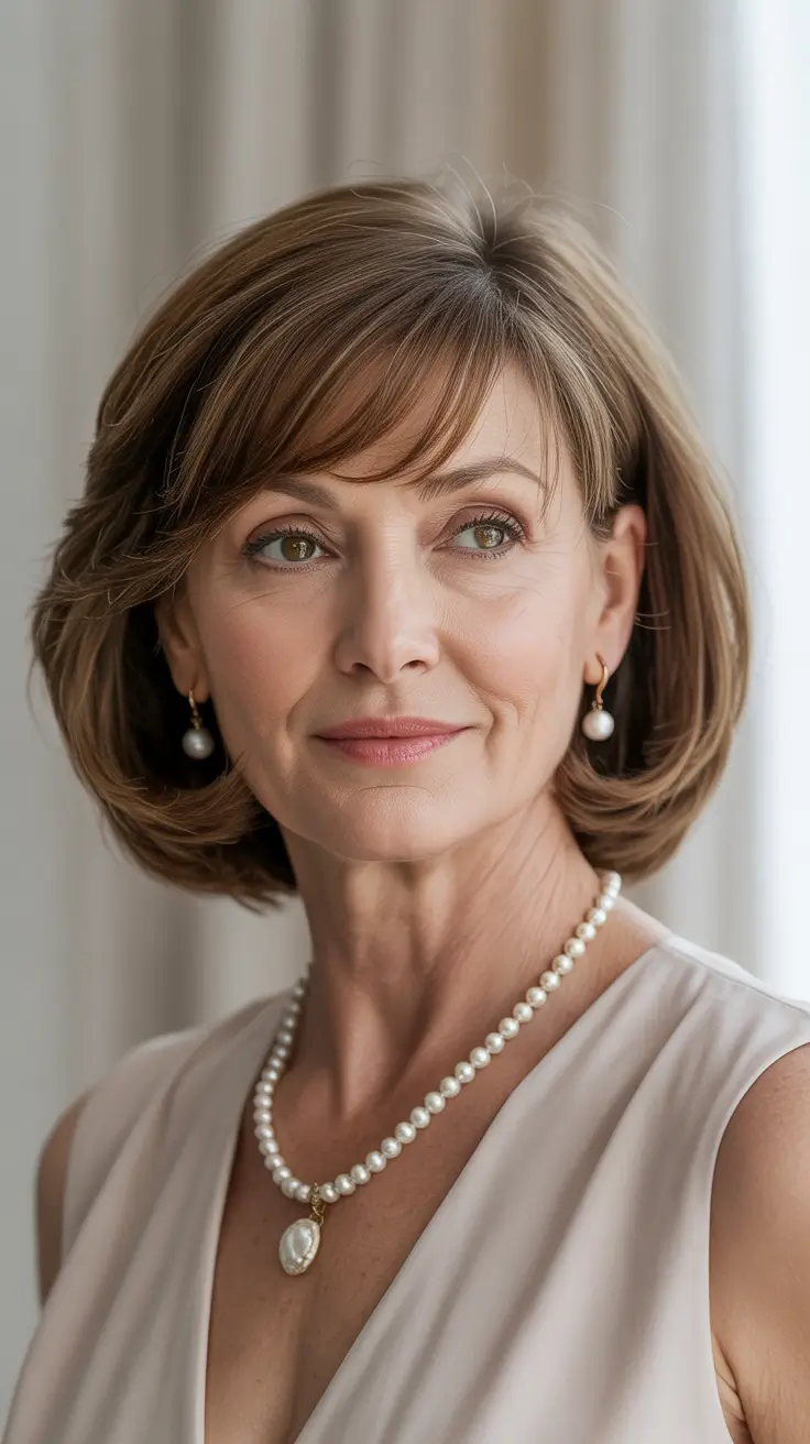 Hair Color & Winter Hairstyles for Women Over 60: 2025-2026 Classic Short Bob with a Modern Edge