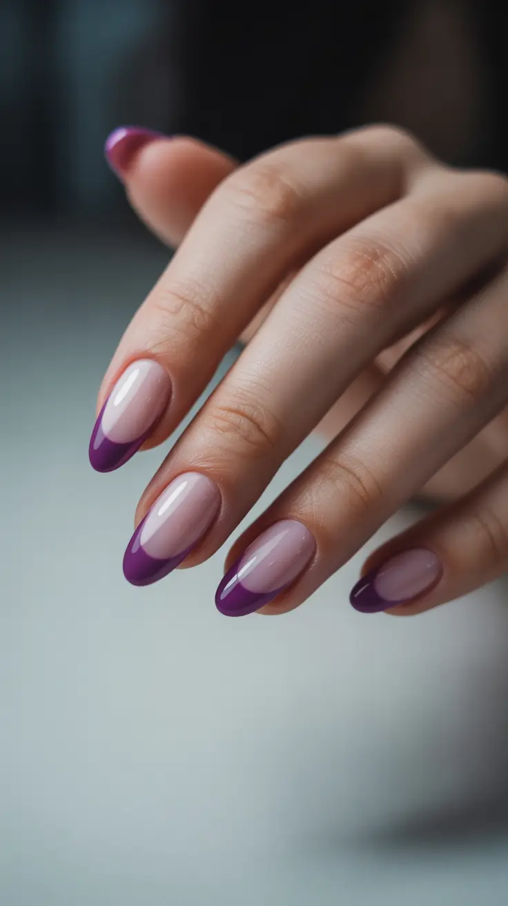 Modern Christmas Nails 2025 Violet Edge Grace