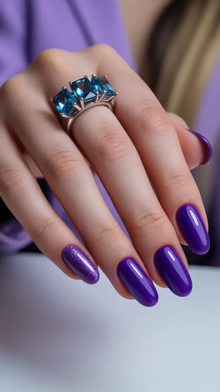 Nail Colors for Winter 2025-2026 Royal Violet