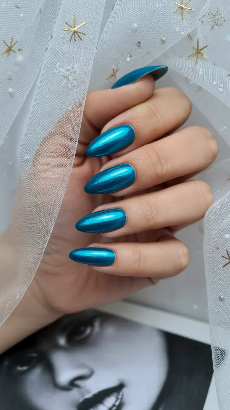Nail Colors for Winter 2025-2026 Arctic Teal