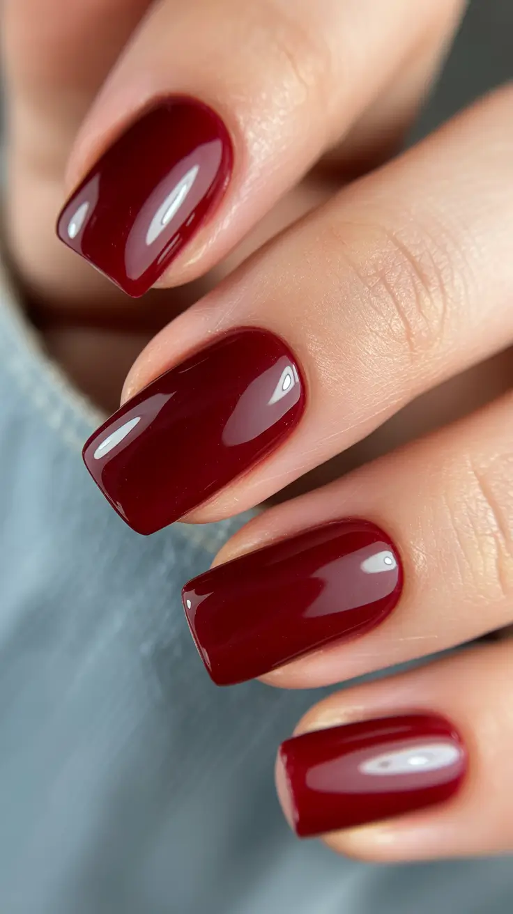 Nail Colors for Winter 2025-2026 Velvet Merlot