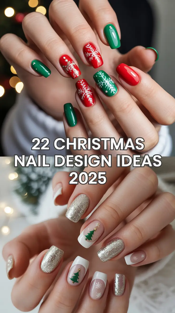 Christmas Nail Design Ideas 2025: Simple, Cute & Festive Holiday Manicures to Try This Season