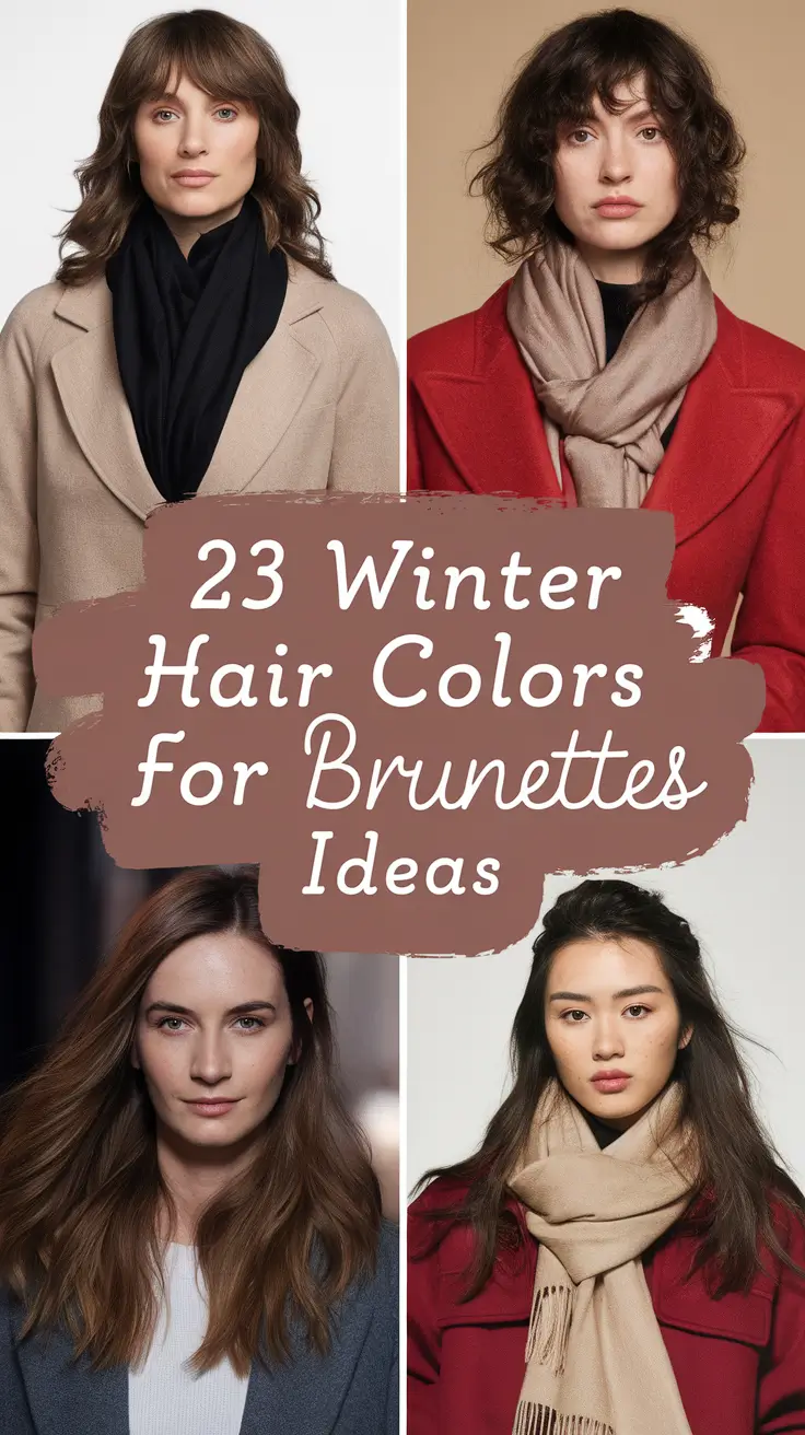 Winter Hair Colors for Brunettes Ideas 2025–2026: Warm Browns, Balayage, and Dark Chocolate Trends