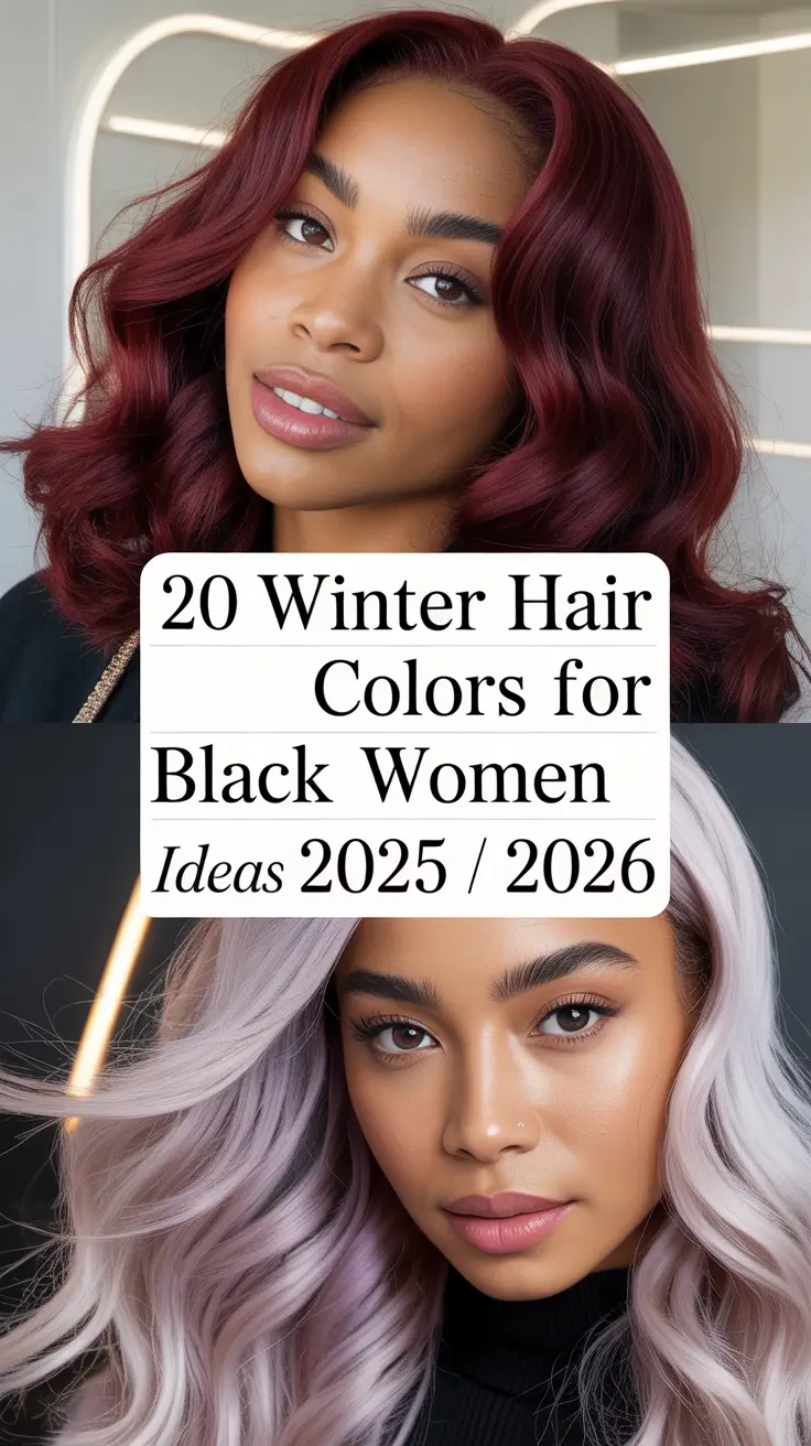 Winter Hair Colors for Black Women Ideas 2025 / 2026: Gorgeous Shades to Try This Season