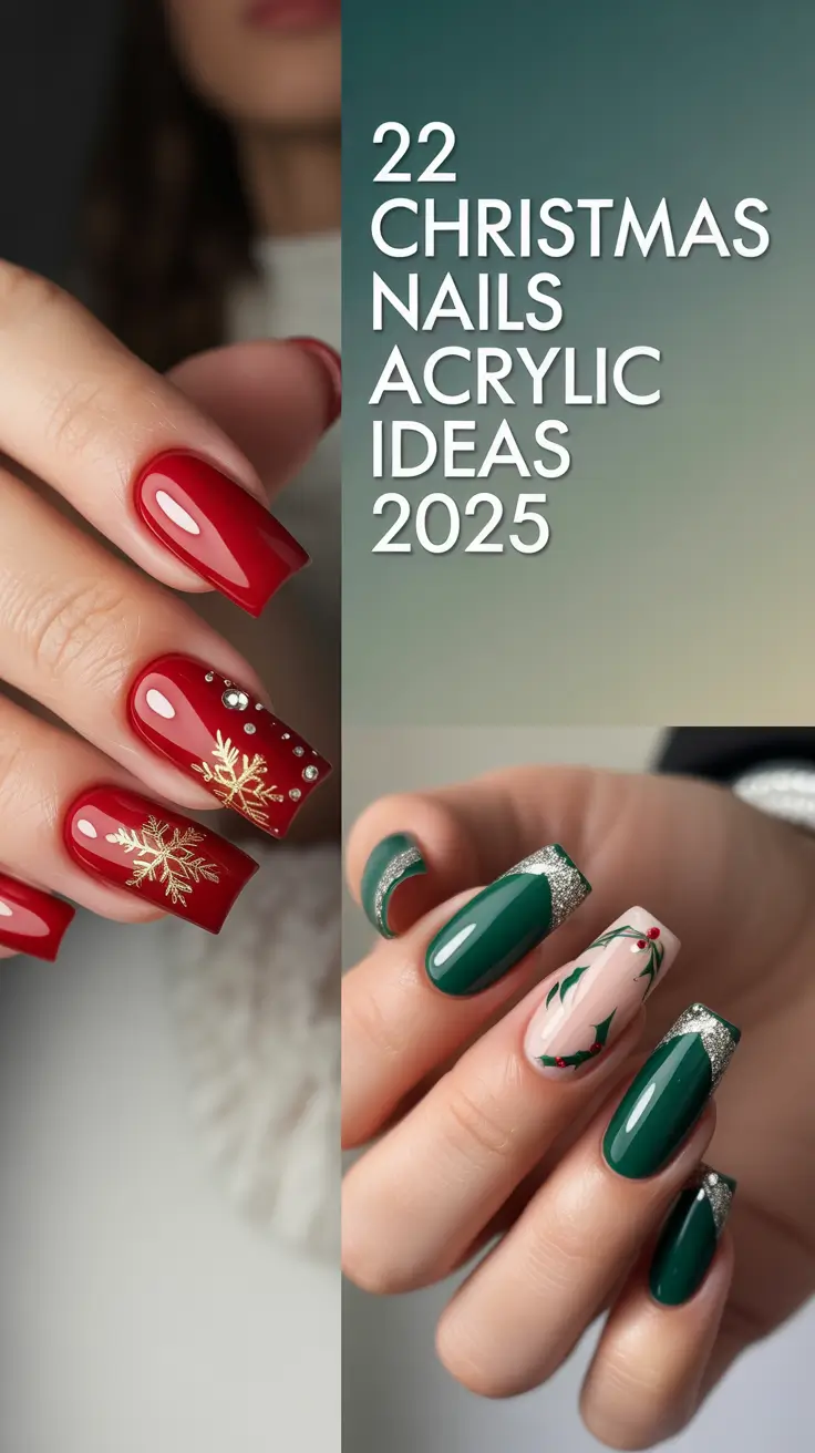 Christmas Nails Acrylic Ideas 2025: Cute, Trendy & Winter-Perfect Looks You’ll Want to Try