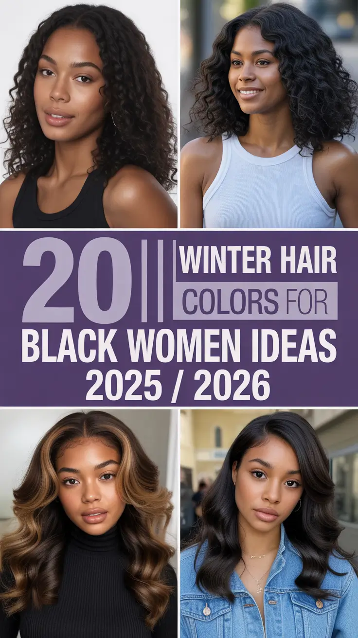 Winter Hair Colors for Black Women Ideas 2025 / 2026: Gorgeous Shades to Try This Season
