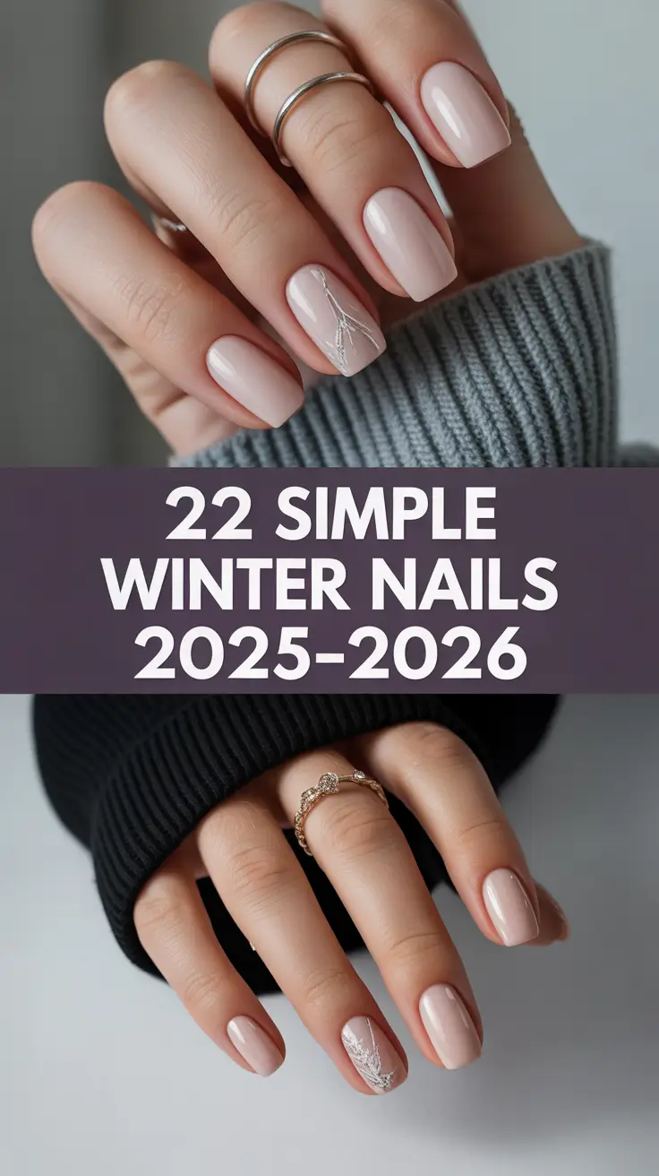 Simple Winter Nails 2025–2026: 20+ Chic Designs & Ideas to Try This Season