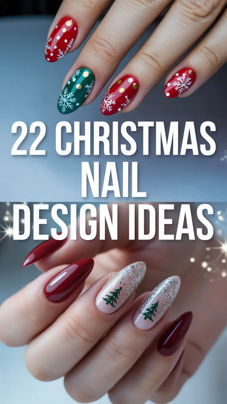 Christmas Nail Design Ideas 2025: Simple, Cute & Festive Holiday Manicures to Try This Season