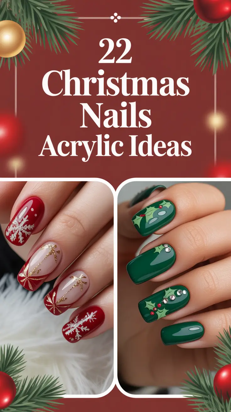 Christmas Nails Acrylic Ideas 2025: Cute, Trendy & Winter-Perfect Looks You’ll Want to Try