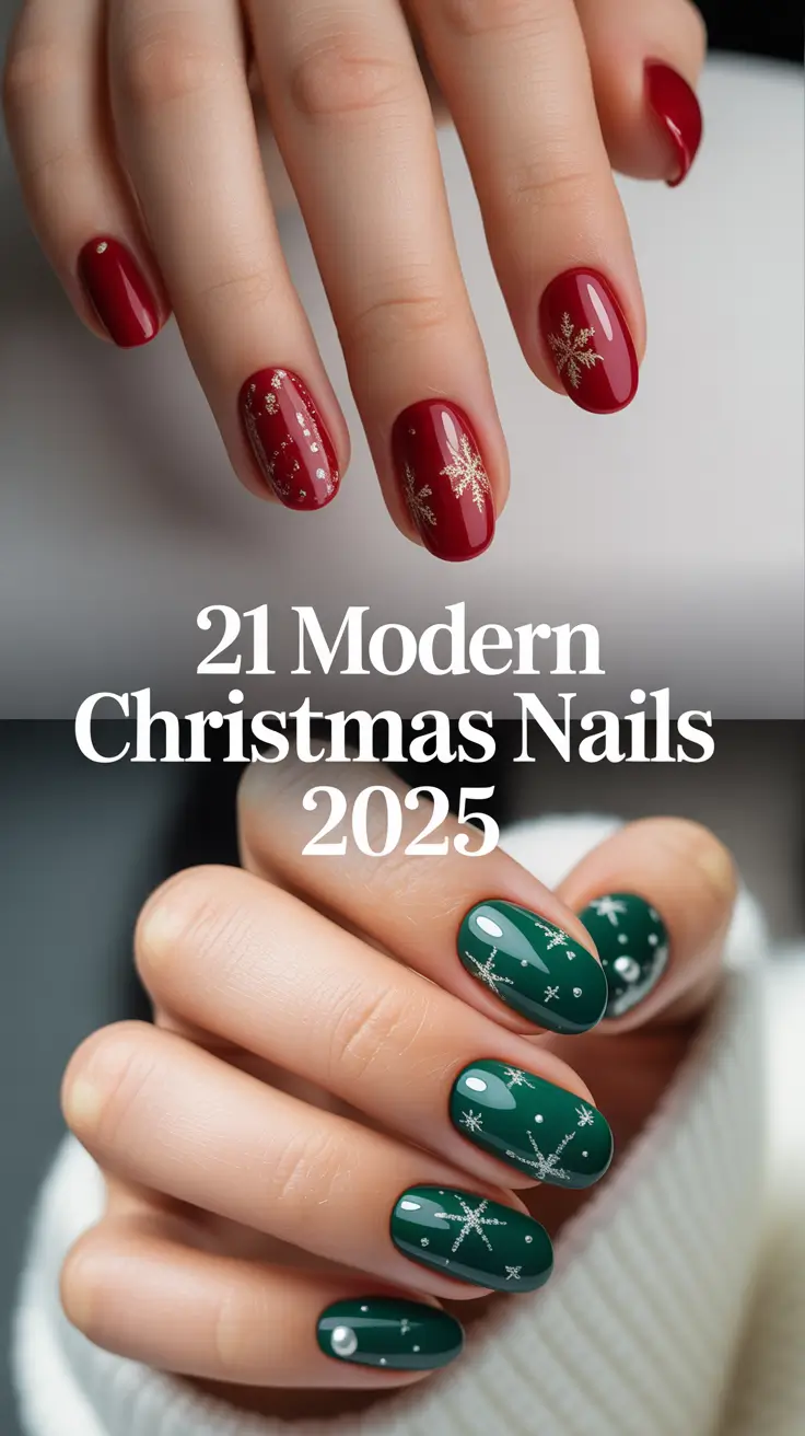 Modern Christmas Nails 2025: 21 Chic and Festive Designs to Try This Winter