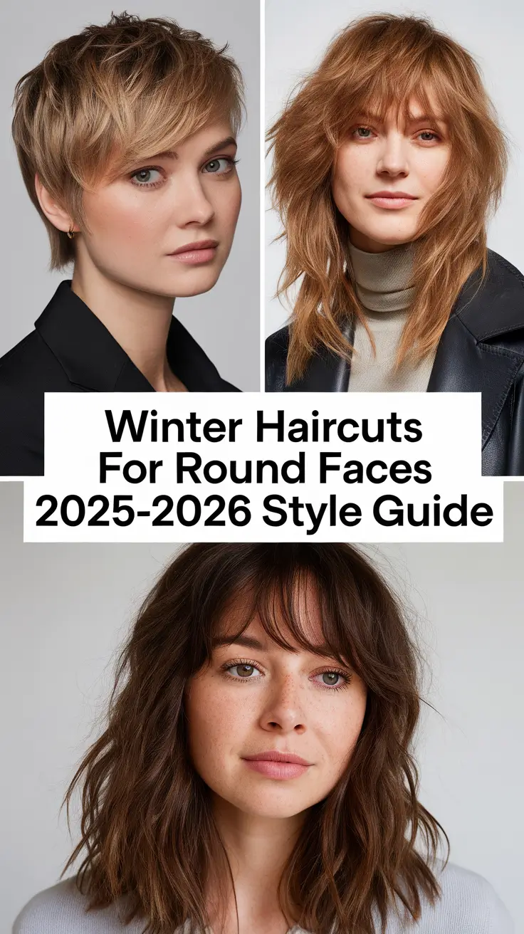 Winter Haircuts for Round Faces 2025–2026 Style Guide: Fresh Medium & Long Looks to Try This Season