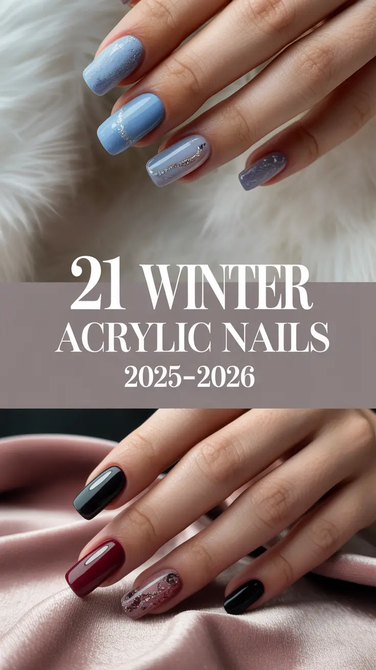 Winter Acrylic Nails 2025–2026: Trendy Designs & Fresh Ideas for the Cold Season