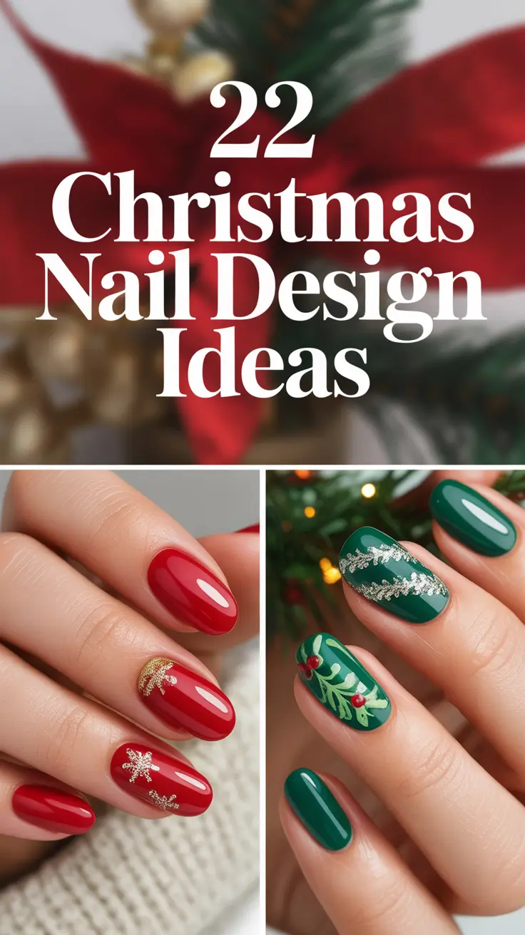 Christmas Nail Design Ideas 2025: Simple, Cute & Festive Holiday Manicures to Try This Season