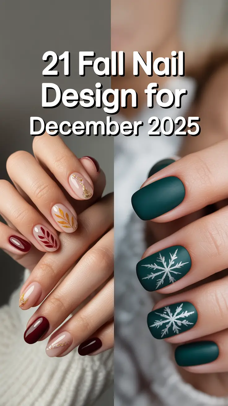 Fall Nail Design for December 2025: Trendy, Simple, and Gorgeous Winter Manicure Ideas