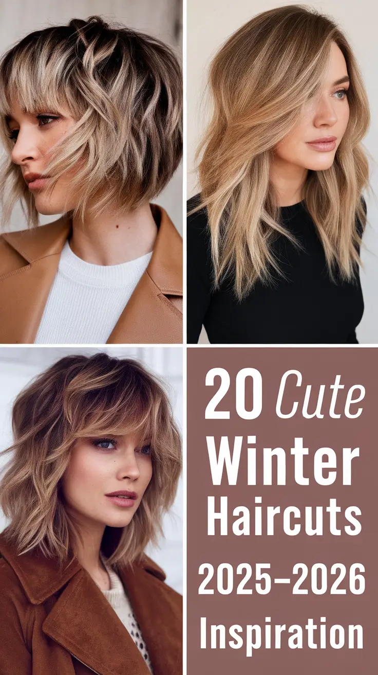 Cute Winter Haircuts 2025–2026 Inspiration: Trendy Ideas for Women From Short Bobs to Long Luxe Layers