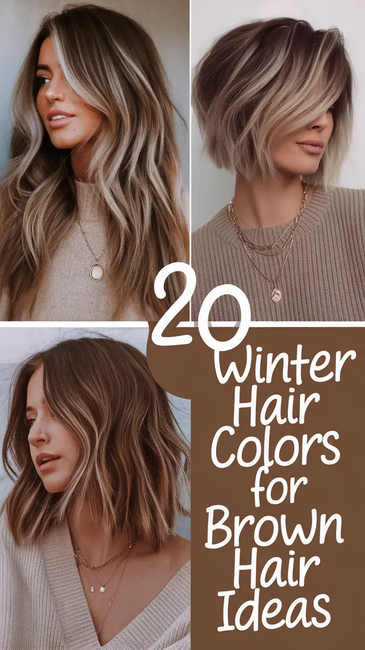 Winter Hair Colors for Brown Hair Ideas 2025 / 2026: Rich Brunette & Dark Chocolate Balayage Inspiration