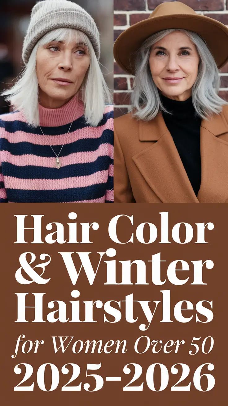 Hair Color & Winter Hairstyles for Women Over 50: 2025–2026 – Best Short, Medium & Long Cuts With Highlights