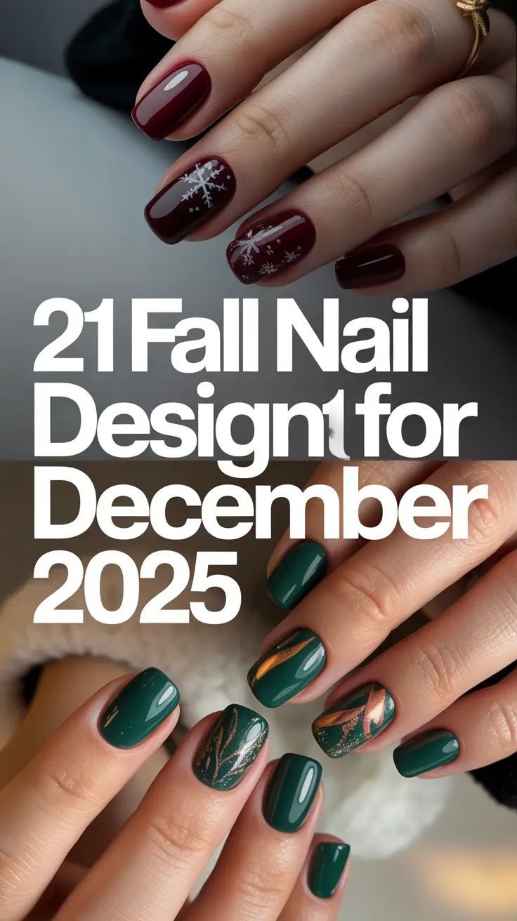 Fall Nail Design for December 2025: Trendy, Simple, and Gorgeous Winter Manicure Ideas
