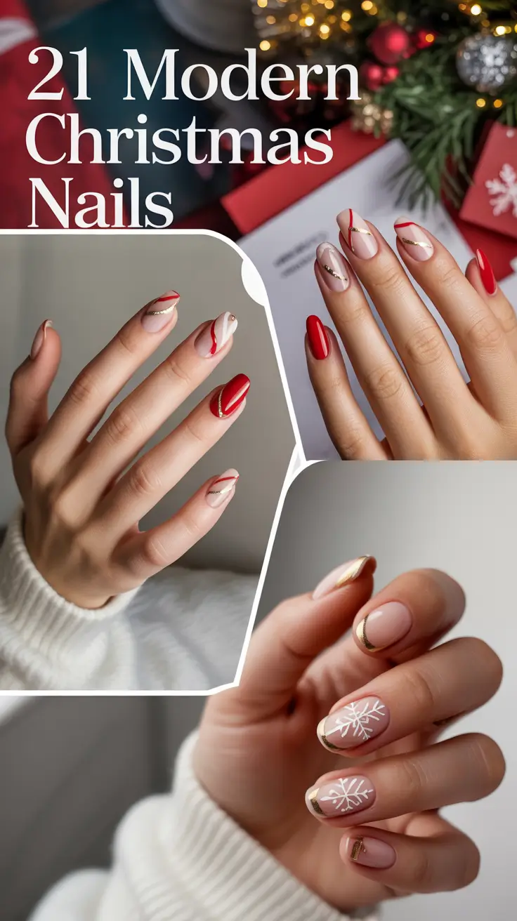 Modern Christmas Nails 2025: 21 Chic and Festive Designs to Try This Winter