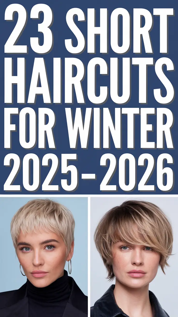 Short Haircuts for Winter 2025–2026: Cute & Stylish Ideas for Women