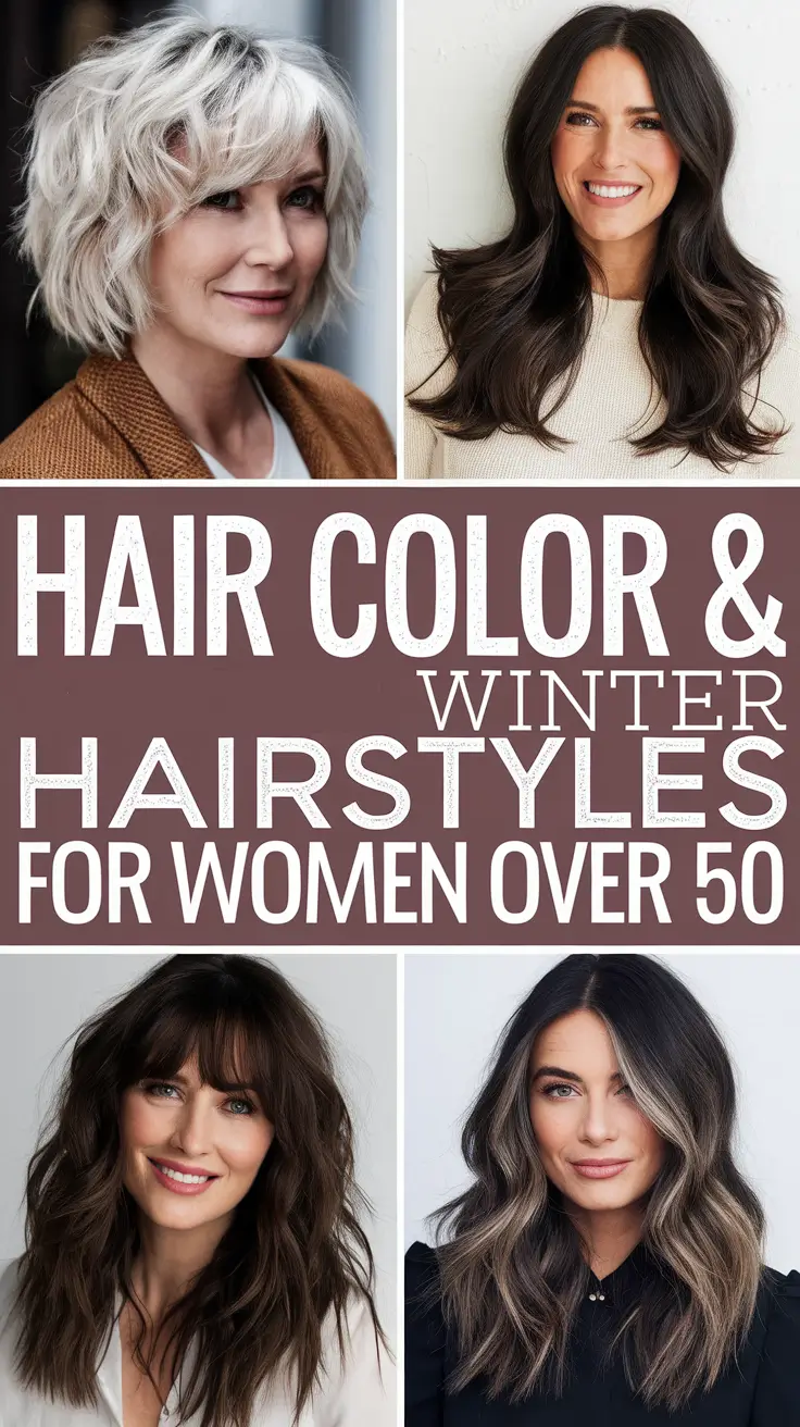 Hair Color & Winter Hairstyles for Women Over 50: 2025–2026 – Best Short, Medium & Long Cuts With Highlights