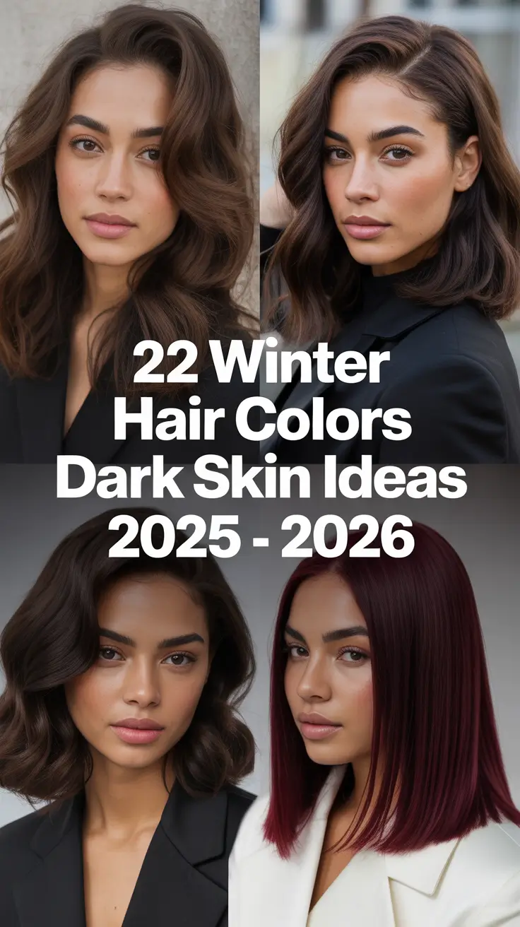 Winter Hair Colors Dark Skin Ideas 2025–2026: Stunning Shades for Black Women to Try This Season