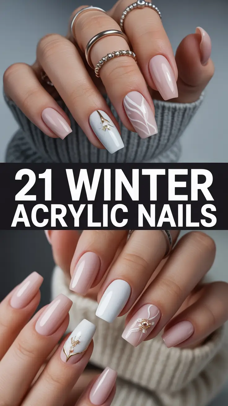 Winter Acrylic Nails 2025–2026: Trendy Designs & Fresh Ideas for the Cold Season