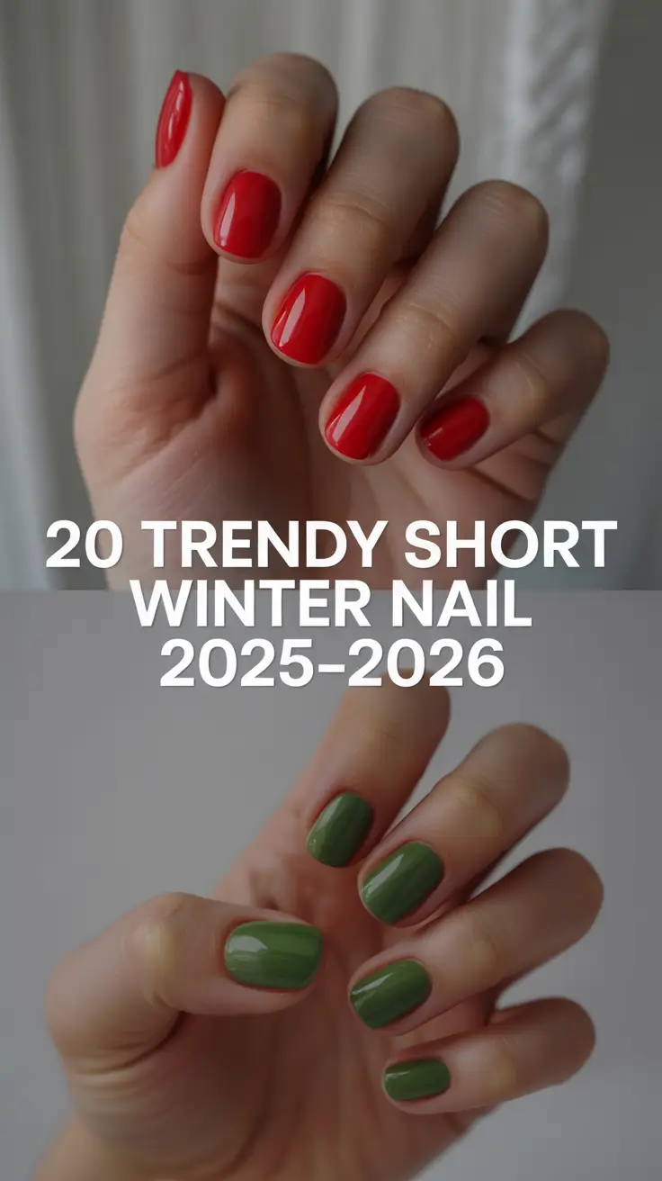 Trendy Short Winter Nail 2025–2026: Cute, Simple, and Stylish Designs & Ideas for the Season