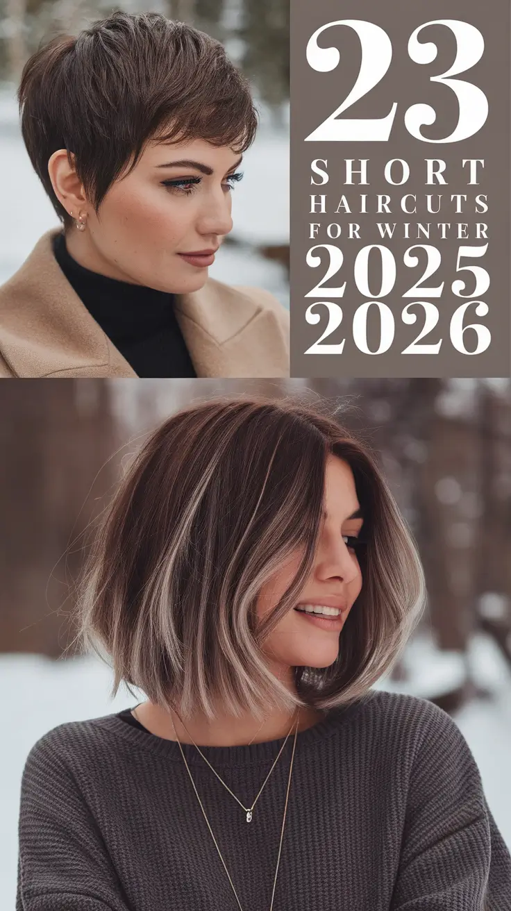 Short Haircuts for Winter 2025–2026: Cute & Stylish Ideas for Women