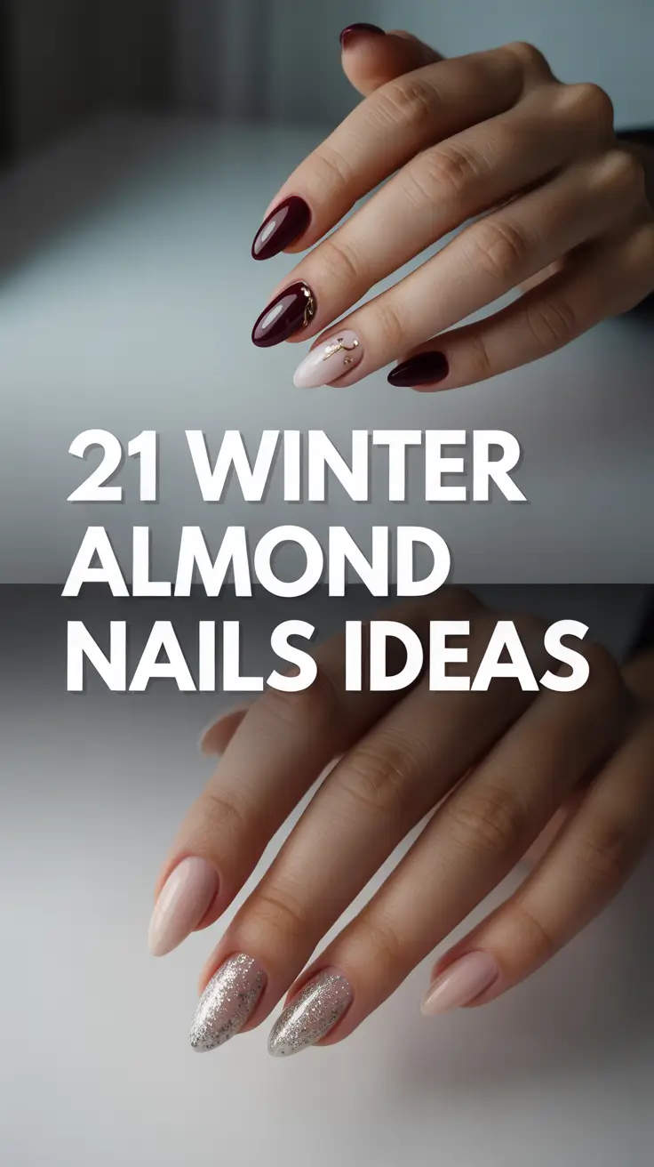 Winter Almond Nails Ideas 2025 – 2026: Classy, Cute & Colourful Designs to Try This Season