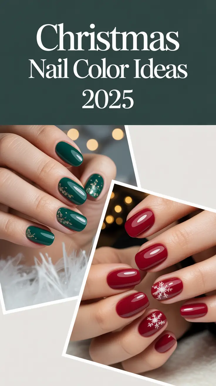 Christmas Nail Color Ideas 2025: Trendy Winter Gel & Dip Designs You’ll Love