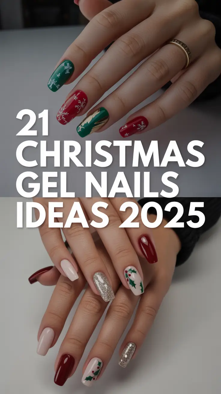 Christmas Gel Nails Ideas 2025: Classy, Cute & Easy Winter Designs to Try This Season