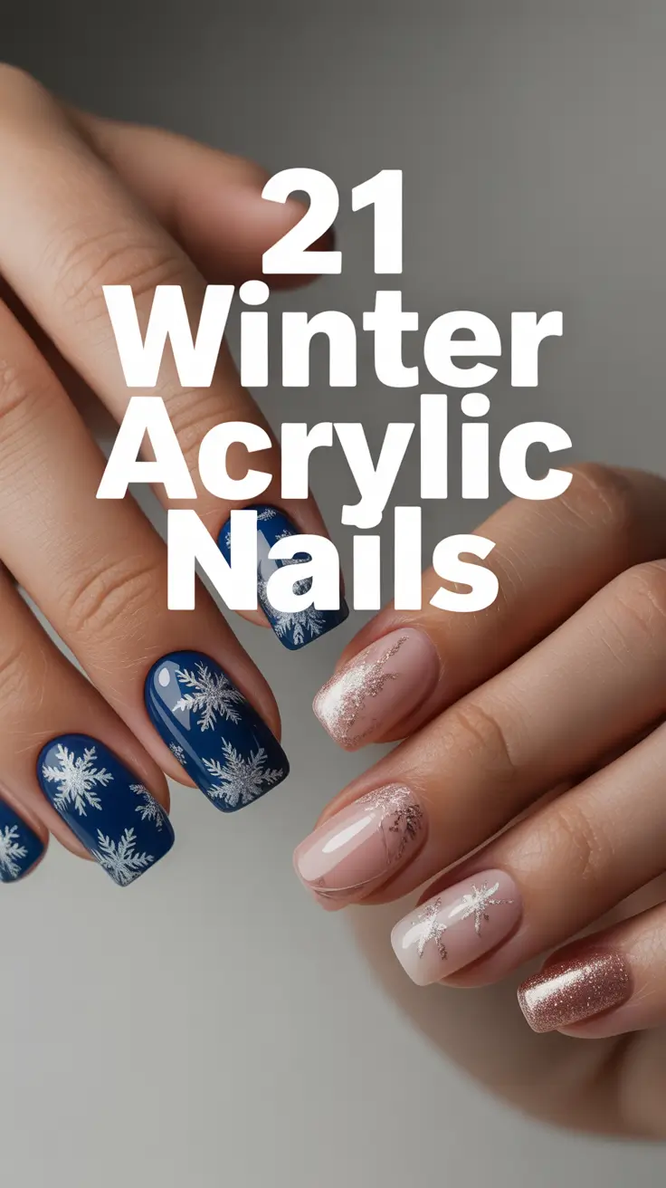 Winter Acrylic Nails 2025–2026: Trendy Designs & Fresh Ideas for the Cold Season