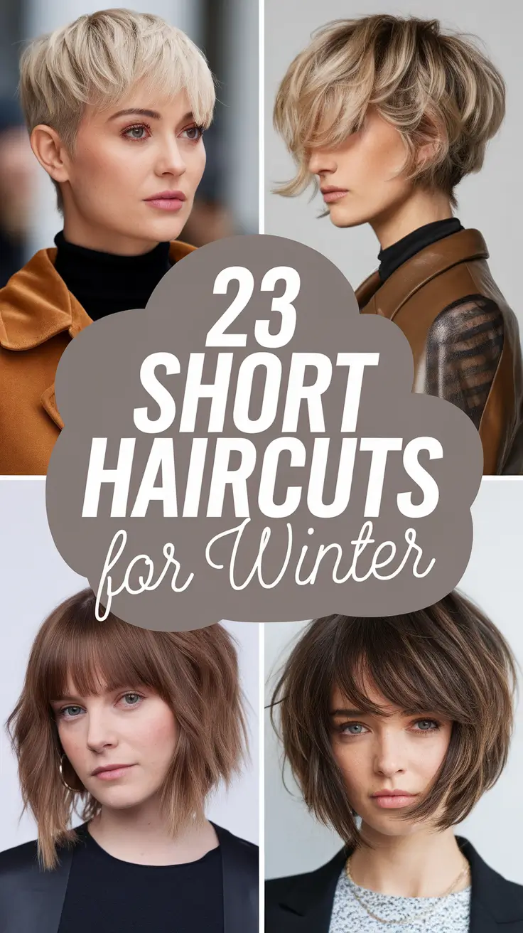 Short Haircuts for Winter 2025–2026: Cute & Stylish Ideas for Women