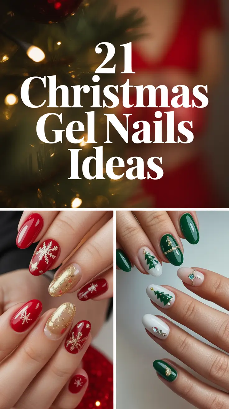 Christmas Gel Nails Ideas 2025: Classy, Cute & Easy Winter Designs to Try This Season
