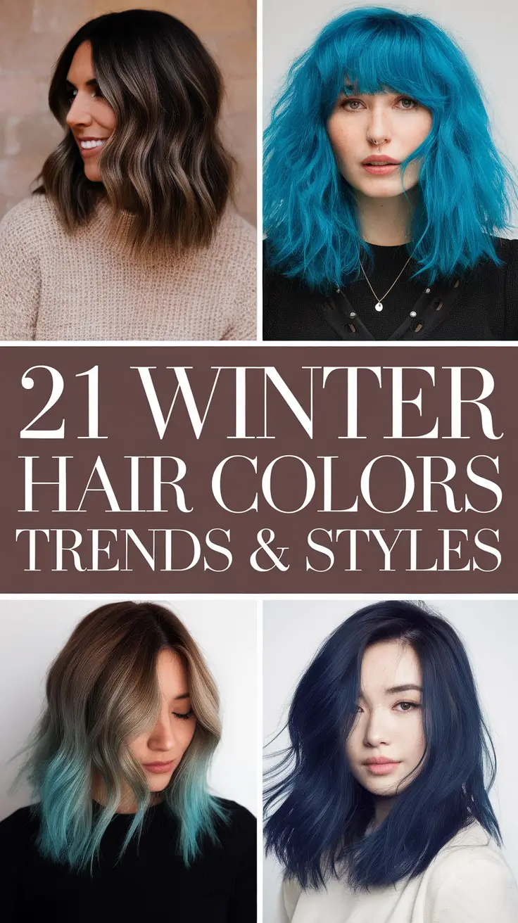 Winter Hair Colors 2025–2026 Trends & Styles: Cool, Soft & Bright Ideas for Blondes and Brunettes