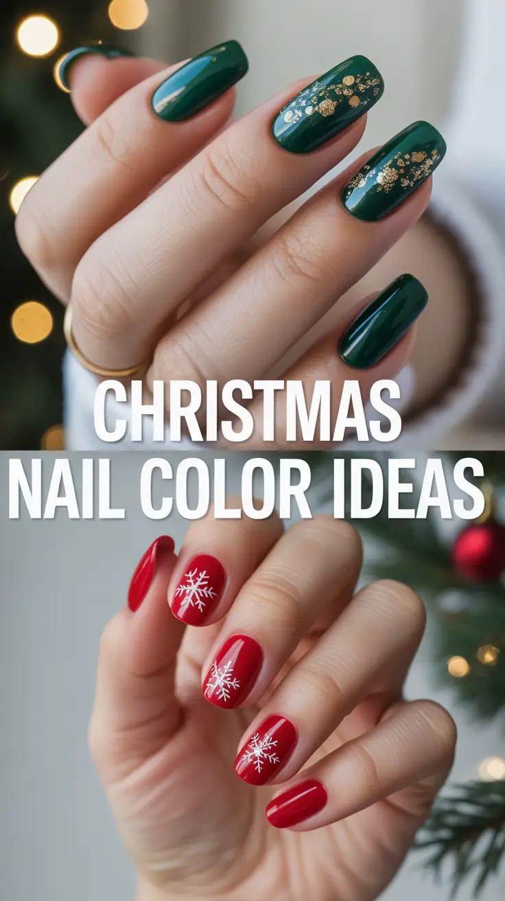 Christmas Nail Color Ideas 2025: Trendy Winter Gel & Dip Designs You’ll Love